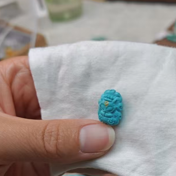 雅致家绿松石手工百搭（多样性发其一）绿松石雕刻件