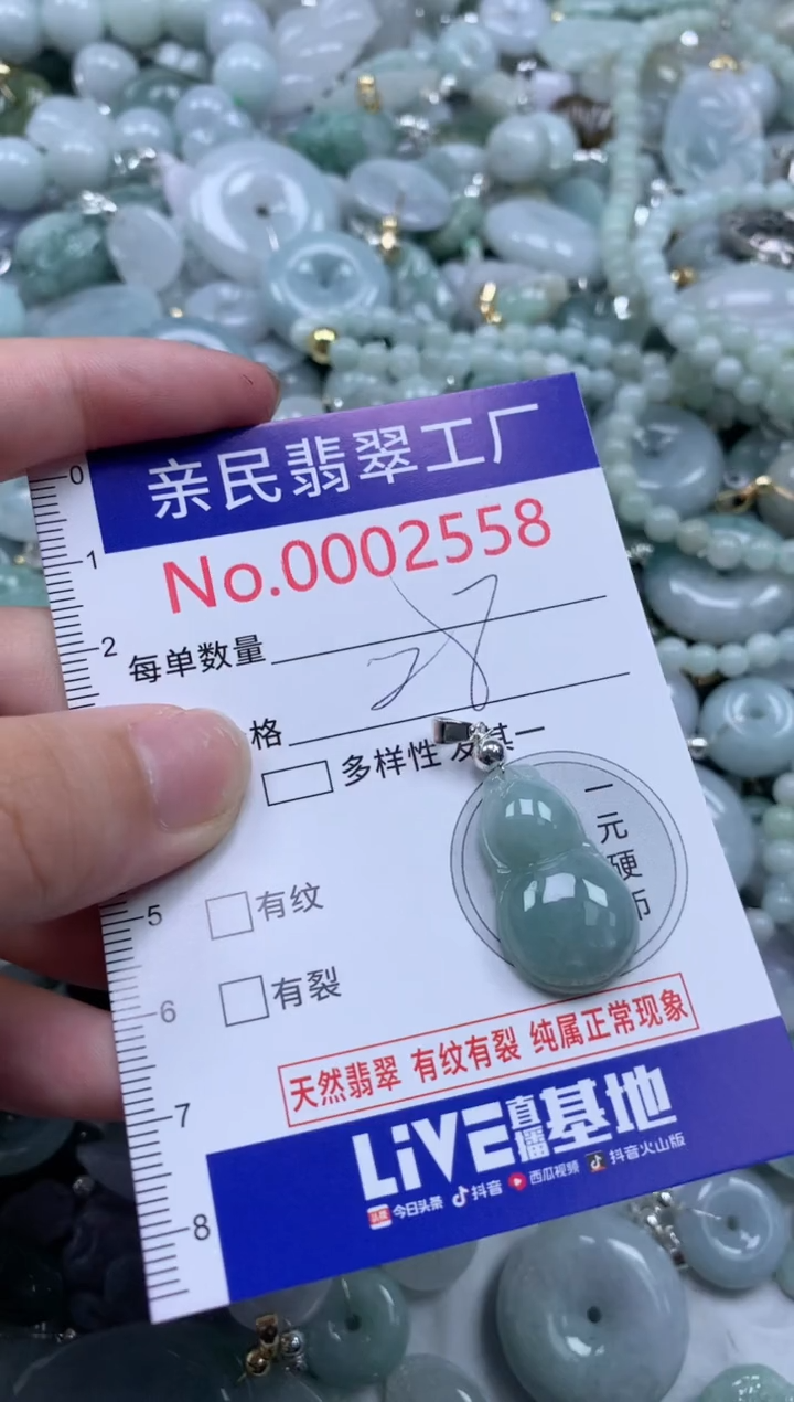 翡翠未镶嵌吊坠(不含链)2558