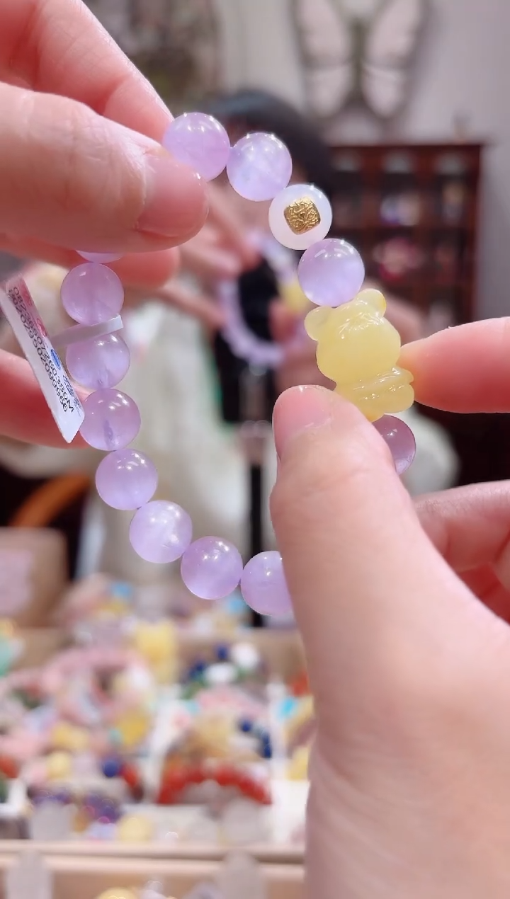 【闪购商品】锂辉石手串未镶嵌冰紫10.8