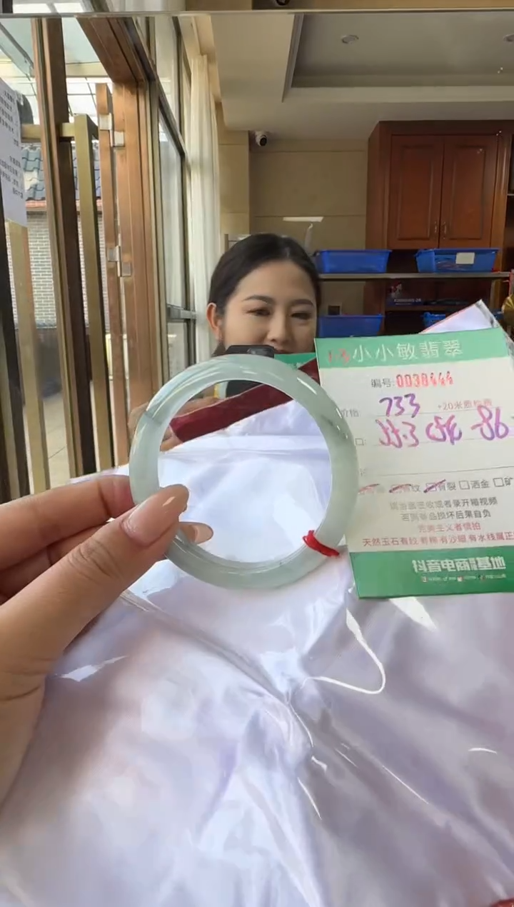 未镶嵌手镯翡翠A货手镯/微瑕