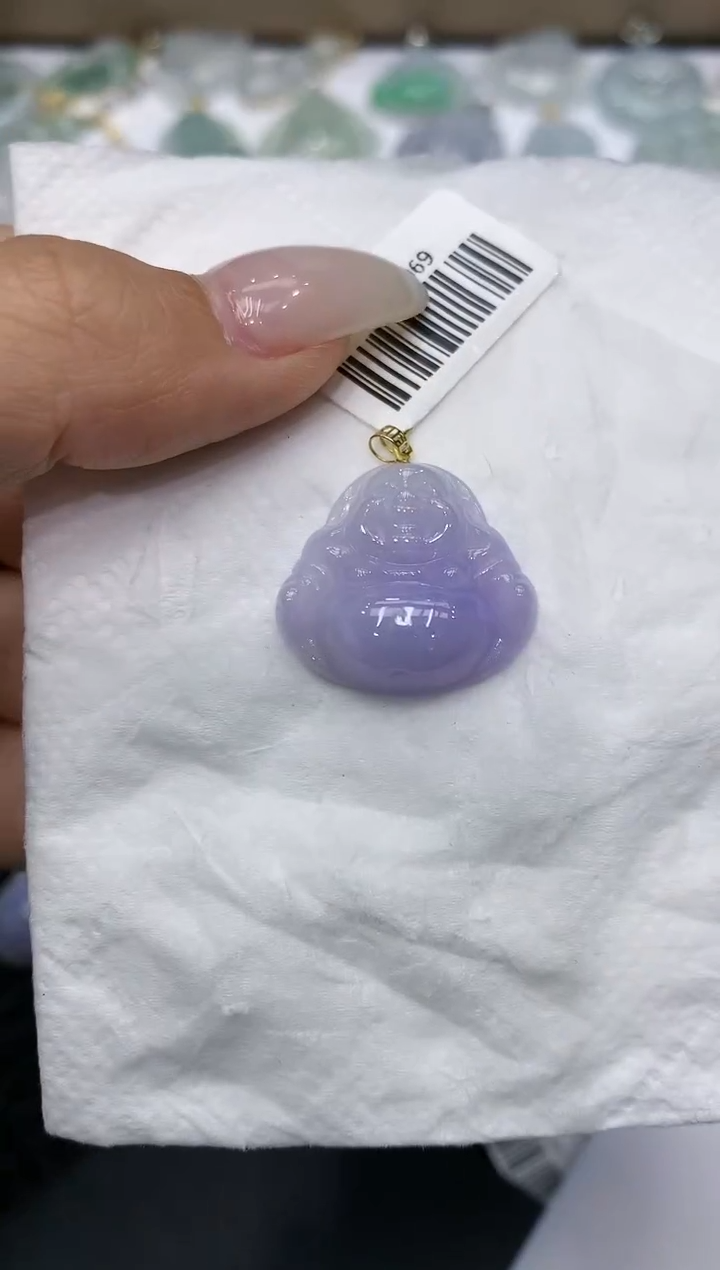 颈饰18K金镶嵌翡翠111111111111