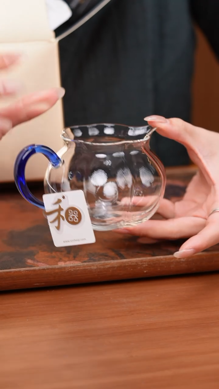 【闪购商品】禾器/晶彩纳福茶海/浅蓝色