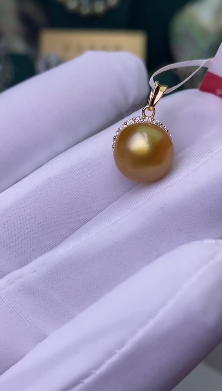 【闪购商品】海水珍珠颈饰银S925镶嵌11-12