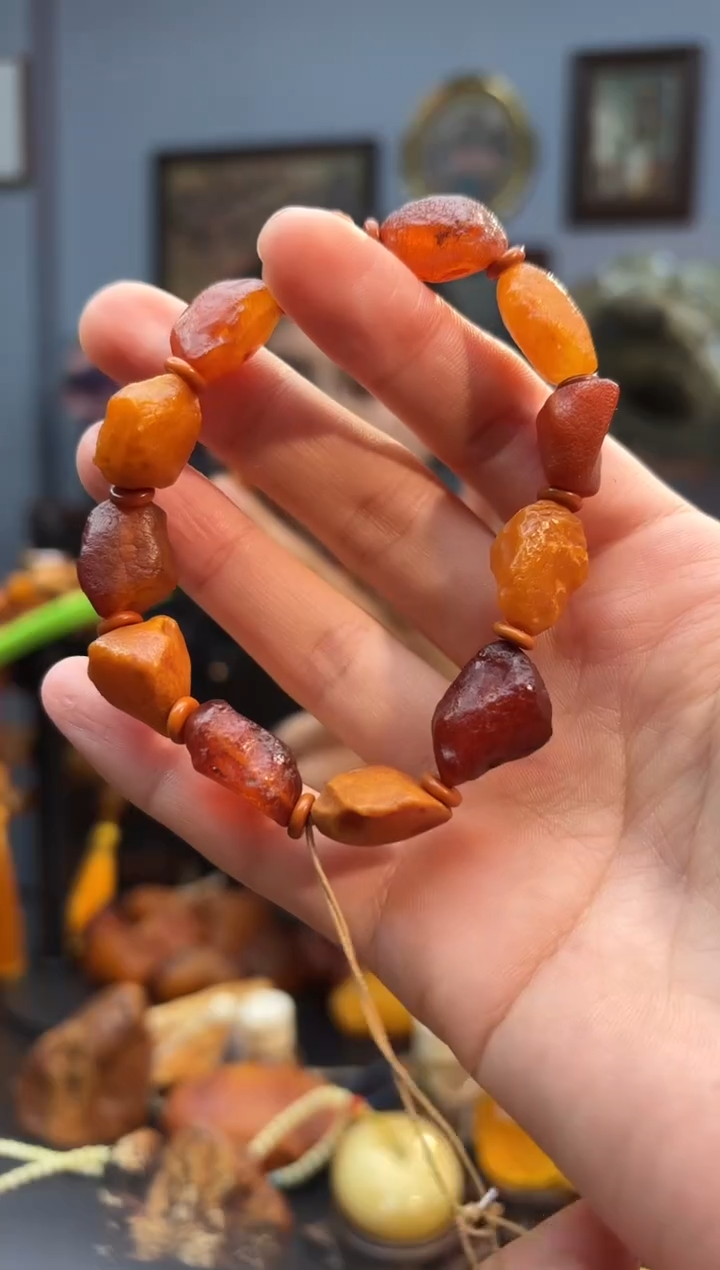 手串琥珀未镶嵌手串