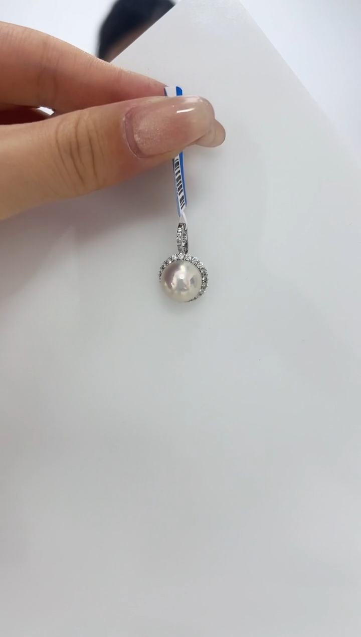 【闪购商品】淡水珍珠DA银S925镶嵌吊坠 11 B628