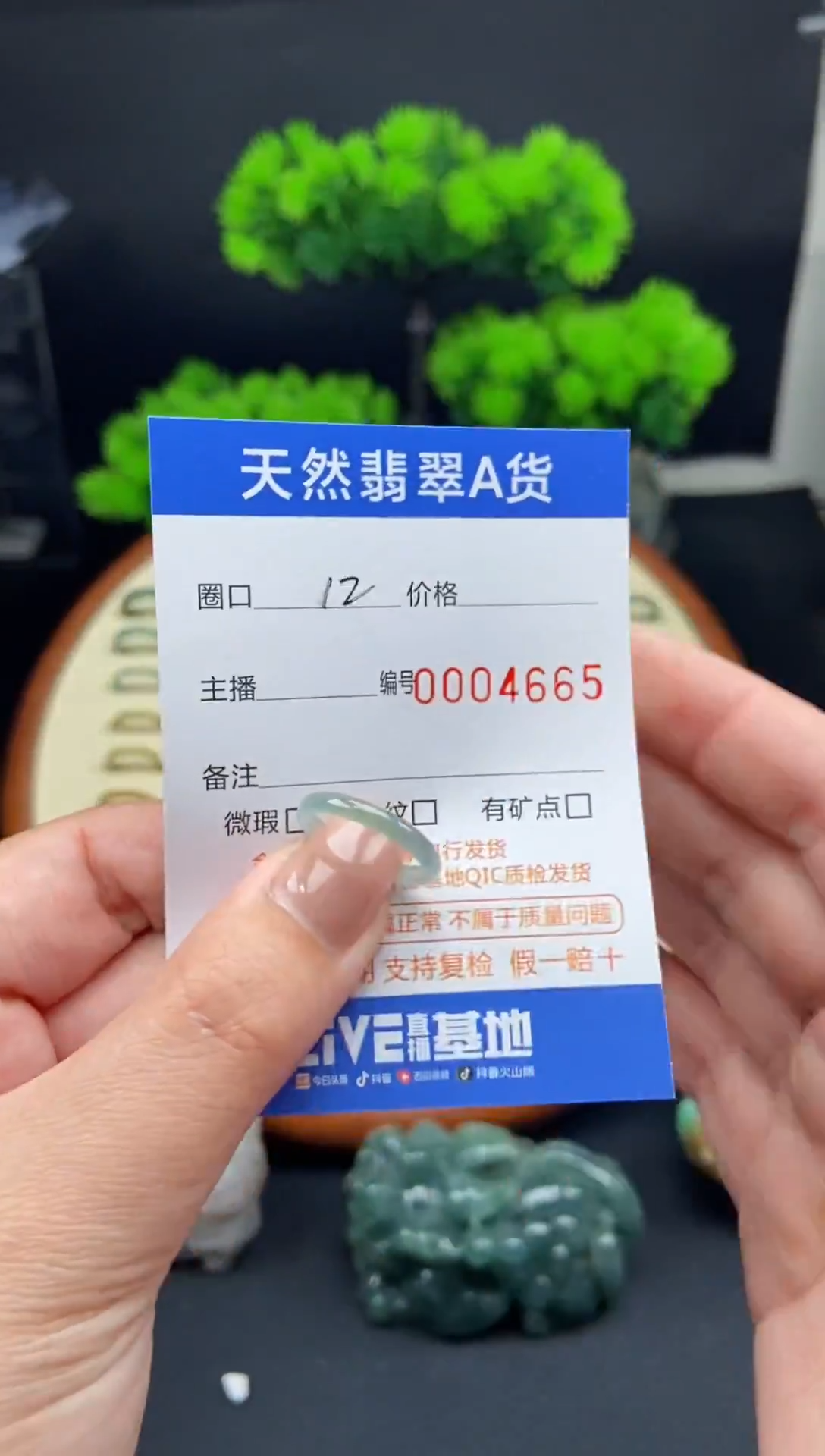 【闪购商品】翡翠戒指未镶嵌翡翠戒圈