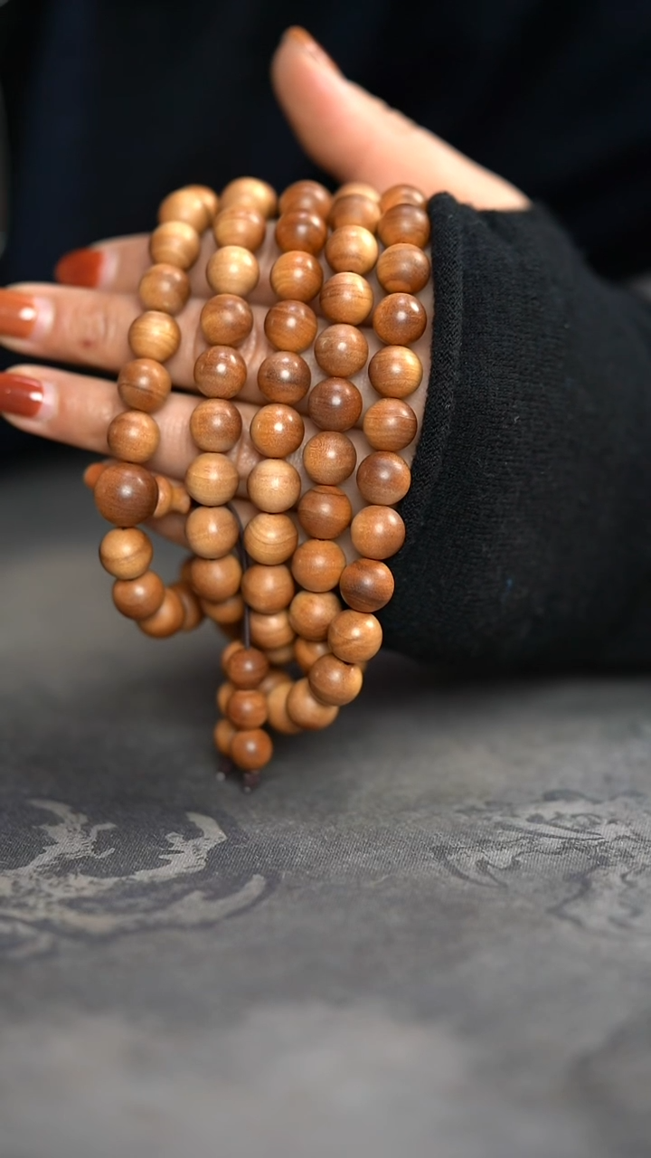 【闪购商品】檀香木木雕黑肉沉水10MM /108颗