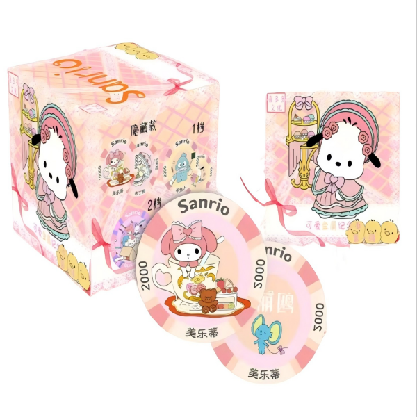 一伊福福【三丽鸥家族金属筹码纪念币】第一弹收藏卡牌盲盒代拆