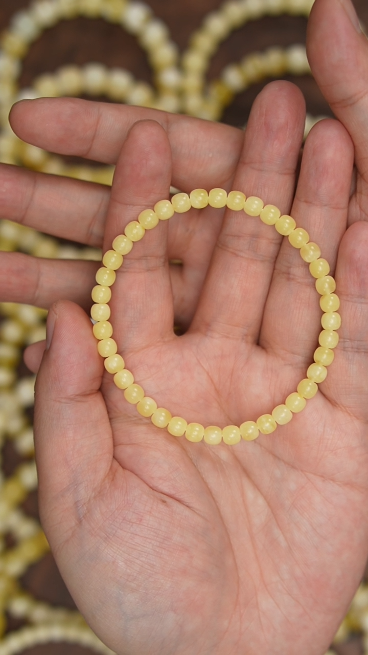 【闪购商品】蜜蜡珠宝奇石未镶嵌约5.5mm+（单件）