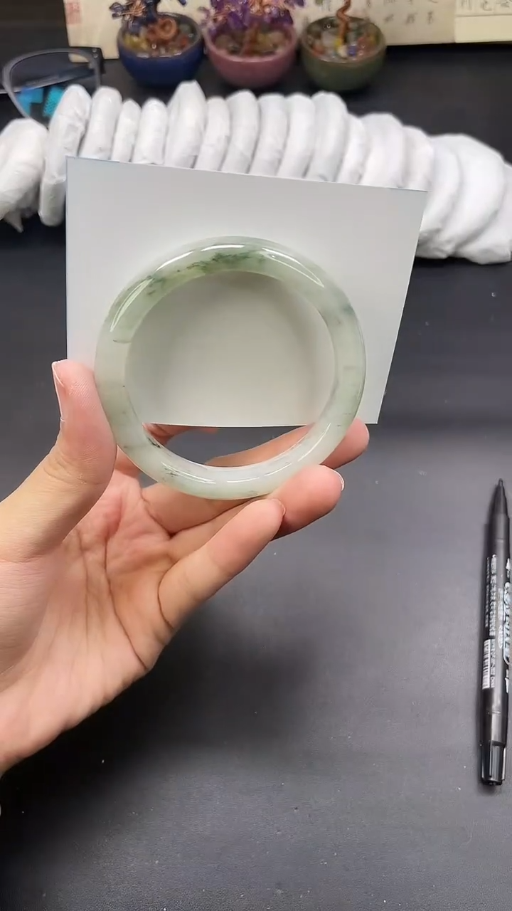 未镶嵌手镯石英质玉A95-58`59