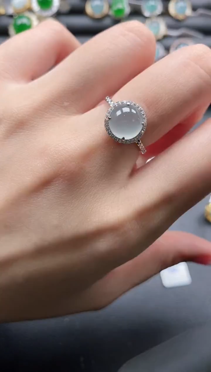 【闪购商品】翡翠戒指银S925镶嵌1111-