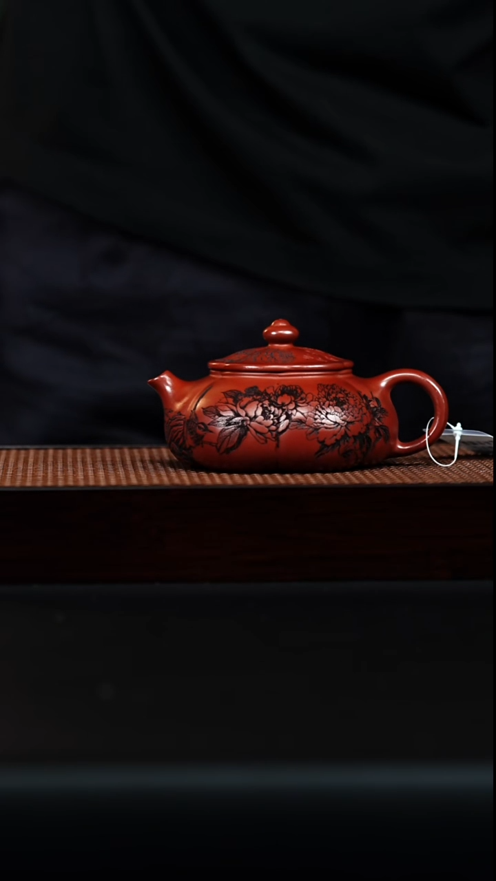 茶杯紫砂宜兴原矿手工紫砂 筋纹寒江 龙血砂 周昌兰h015