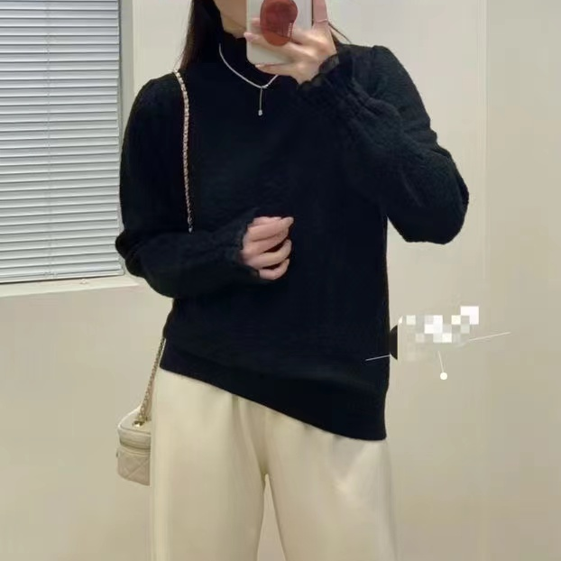 800#新款秋冬套头针织衫百搭半高领46