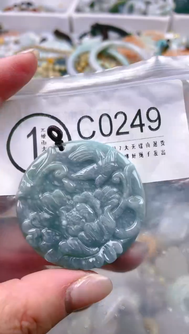 【闪购商品】翡翠颈饰未镶嵌/C/翡翠A货一图一物