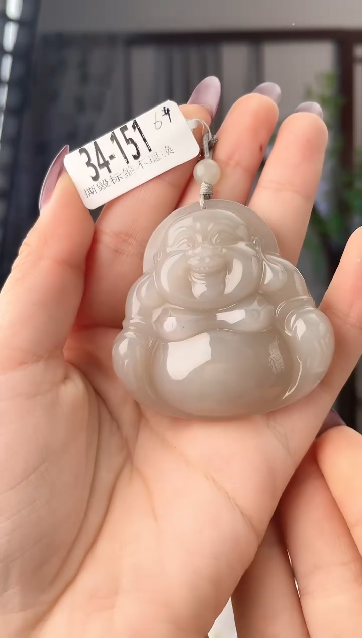 颈饰未镶嵌和田玉佛公 151