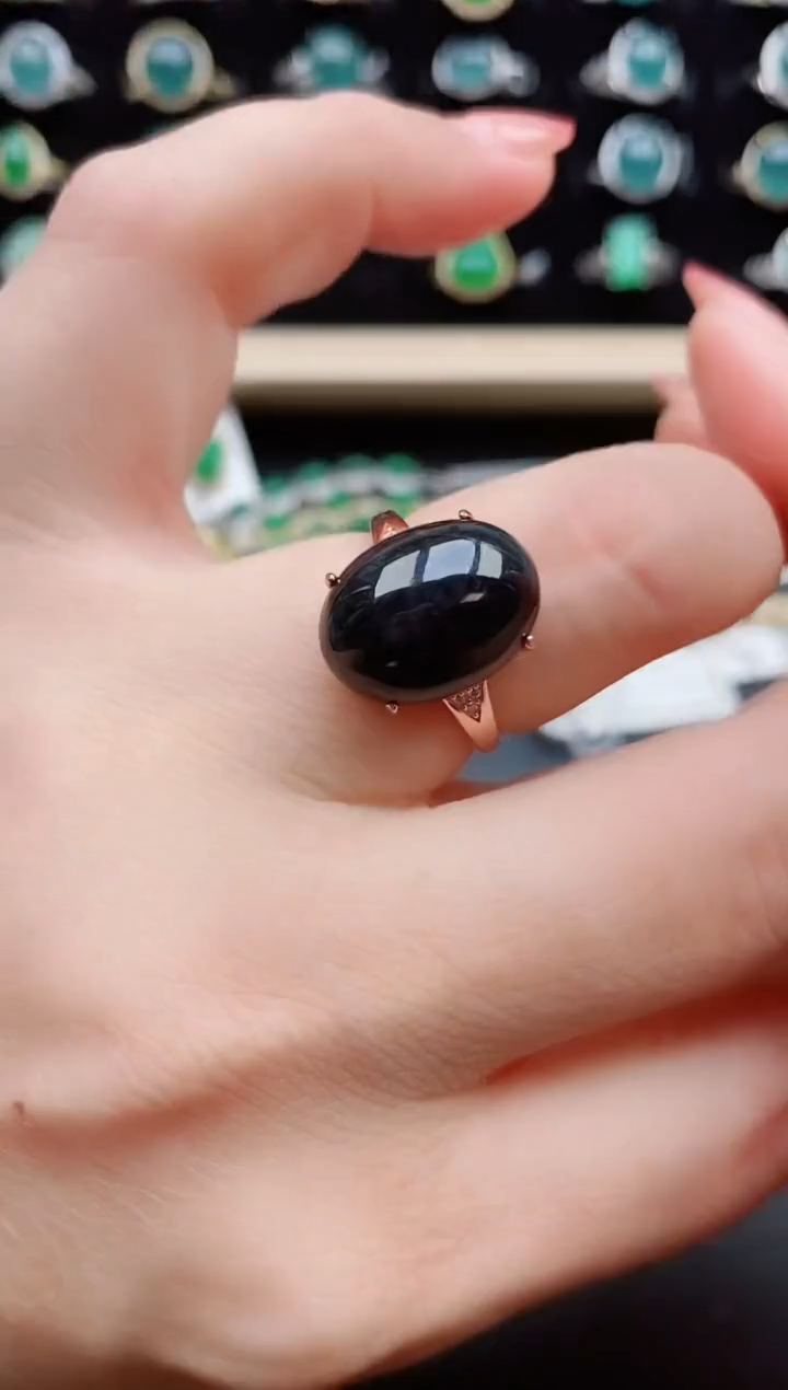 【闪购商品】翡翠戒指银S925镶嵌21212