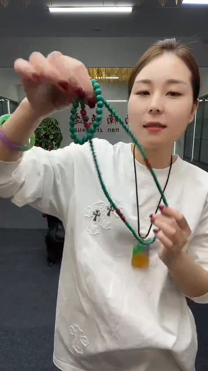 蓝色卡6珠链多样性发货一件