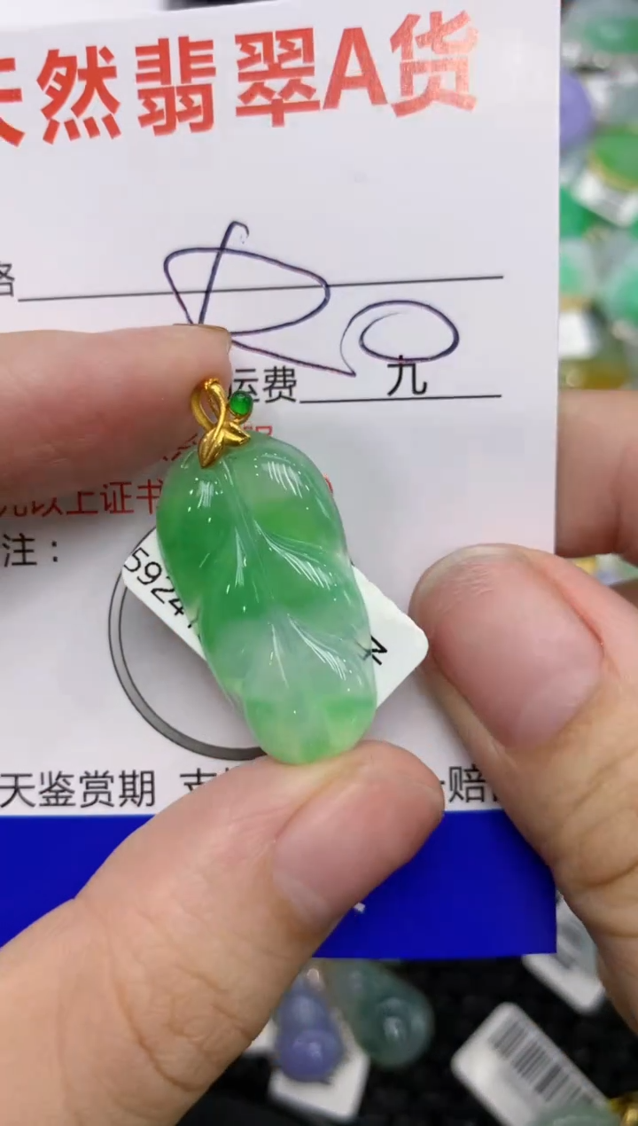 【闪购商品】翡翠颈饰18K金镶嵌111111111111