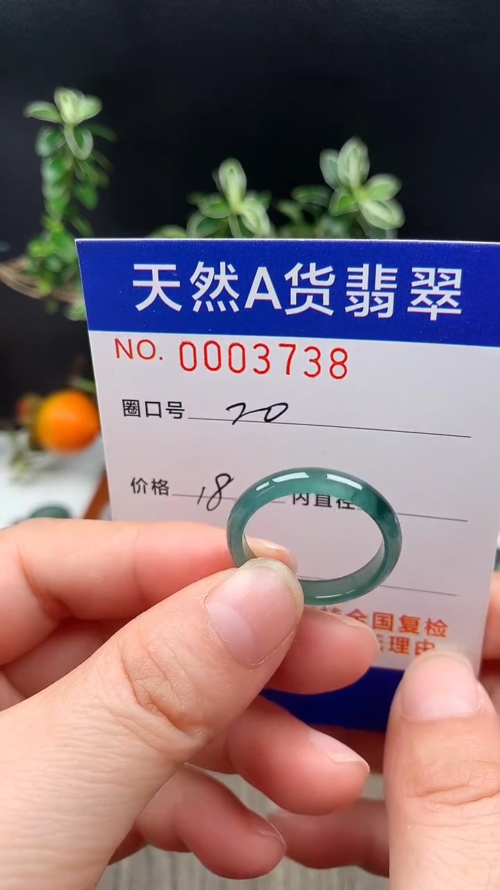 未镶嵌戒指翡翠20#