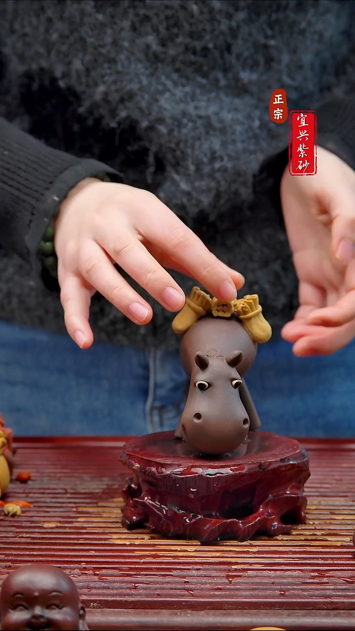 紫砂茶宠宜兴紫砂茶宠摆件