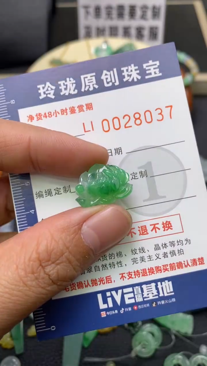 【闪购商品】翡翠颈饰未镶嵌翡翠净货28037