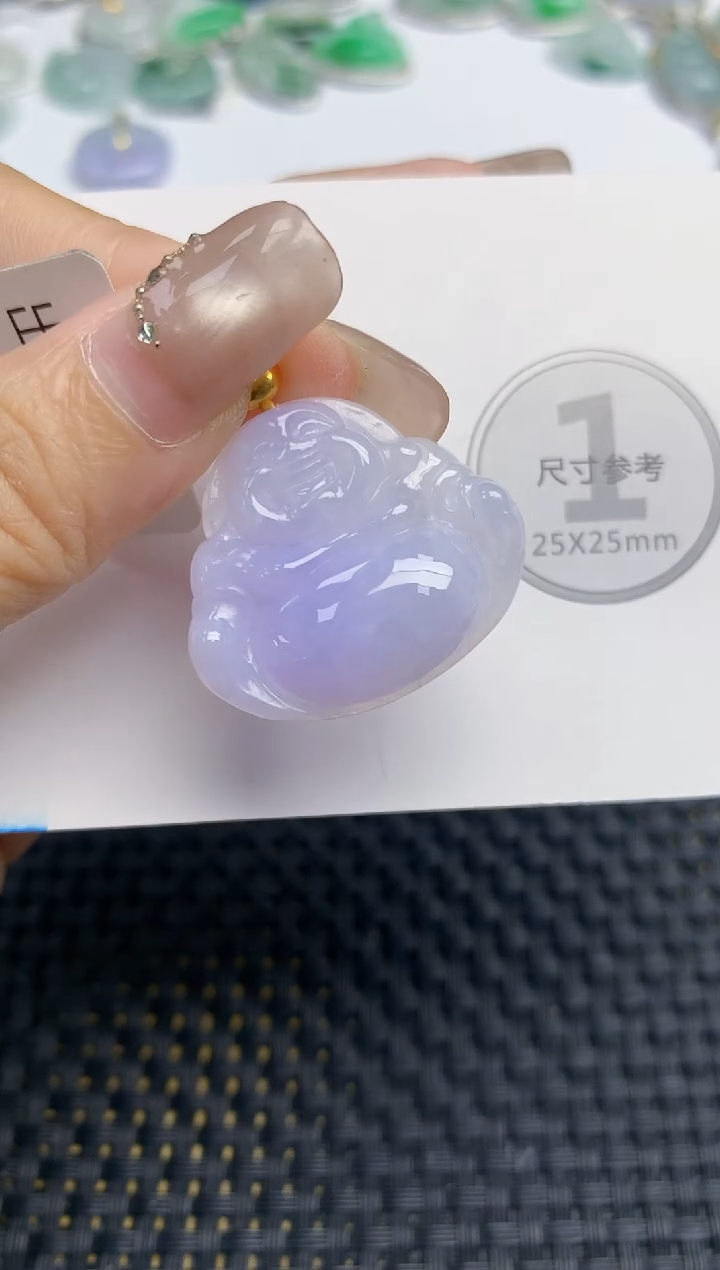 颈饰18K金镶嵌翡翠天然缅甸A货翡翠百元以上9元证书费自理