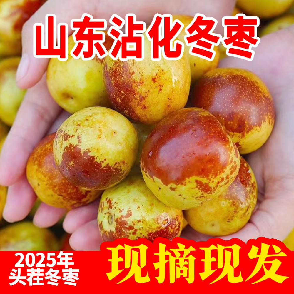 Y山东沾化现摘冰糖冬枣脆甜多汁当季新鲜水果