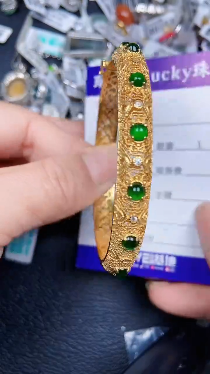 颈饰银S925镶嵌翡翠0123