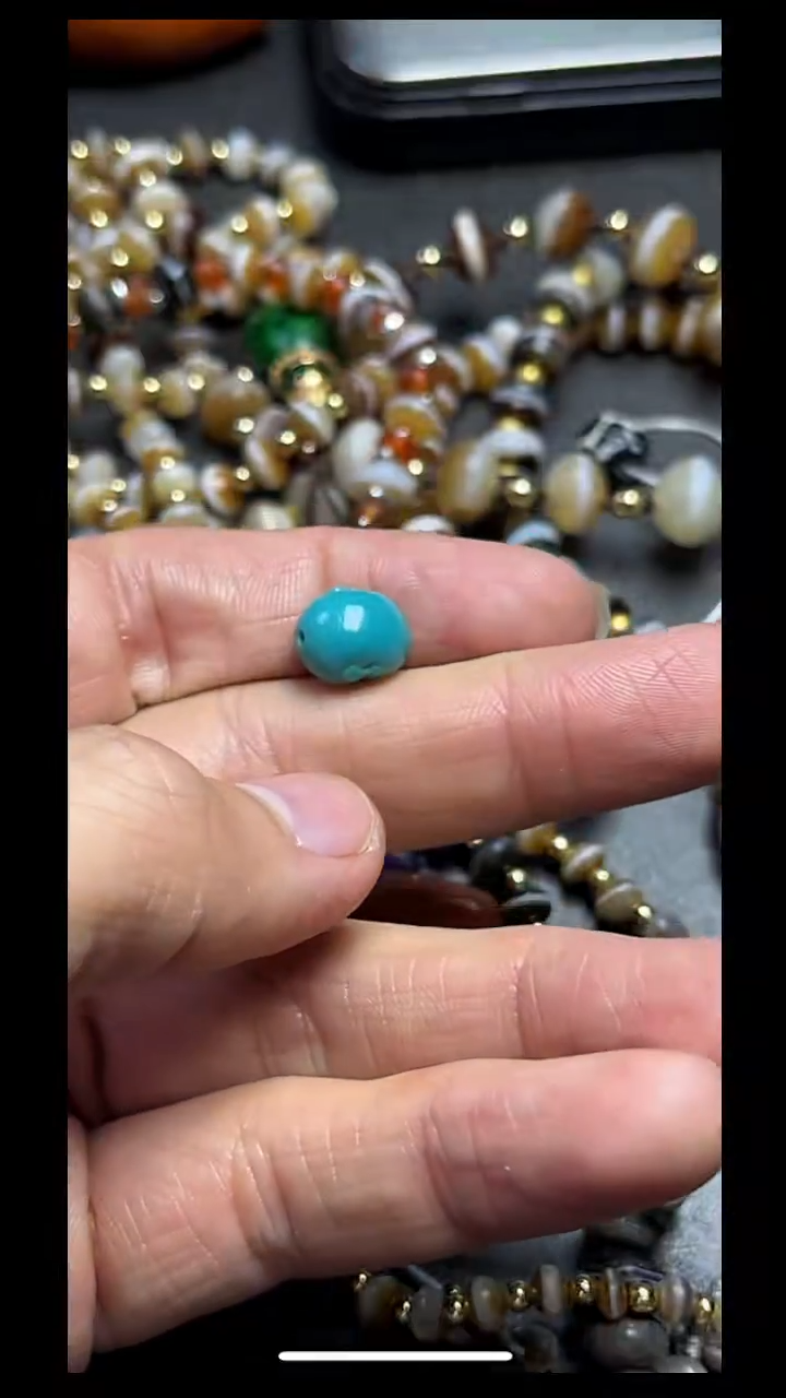 绿松石未镶嵌吊坠(不含链)pz804-45单珠