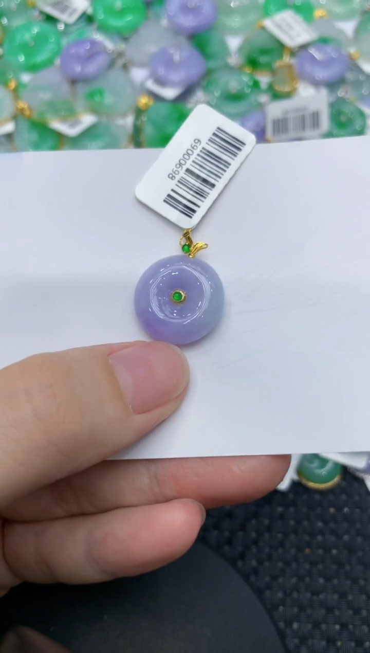 【闪购商品】翡翠颈饰18K金镶嵌111111111111