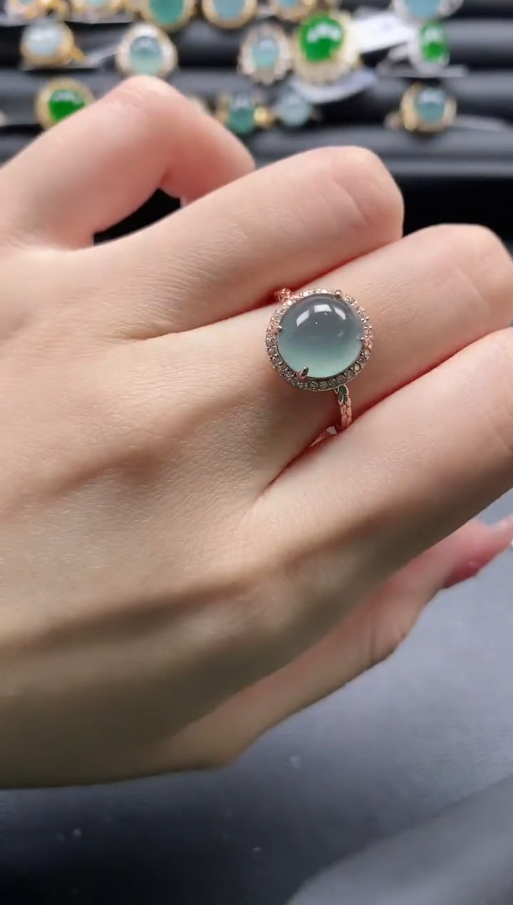 【闪购商品】翡翠戒指银S925镶嵌1111