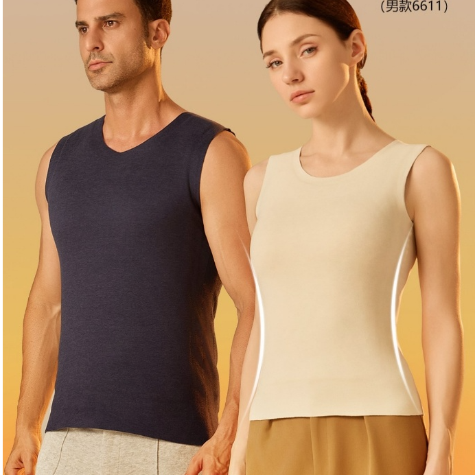 BAZA内羊毛夹层背心男款15208