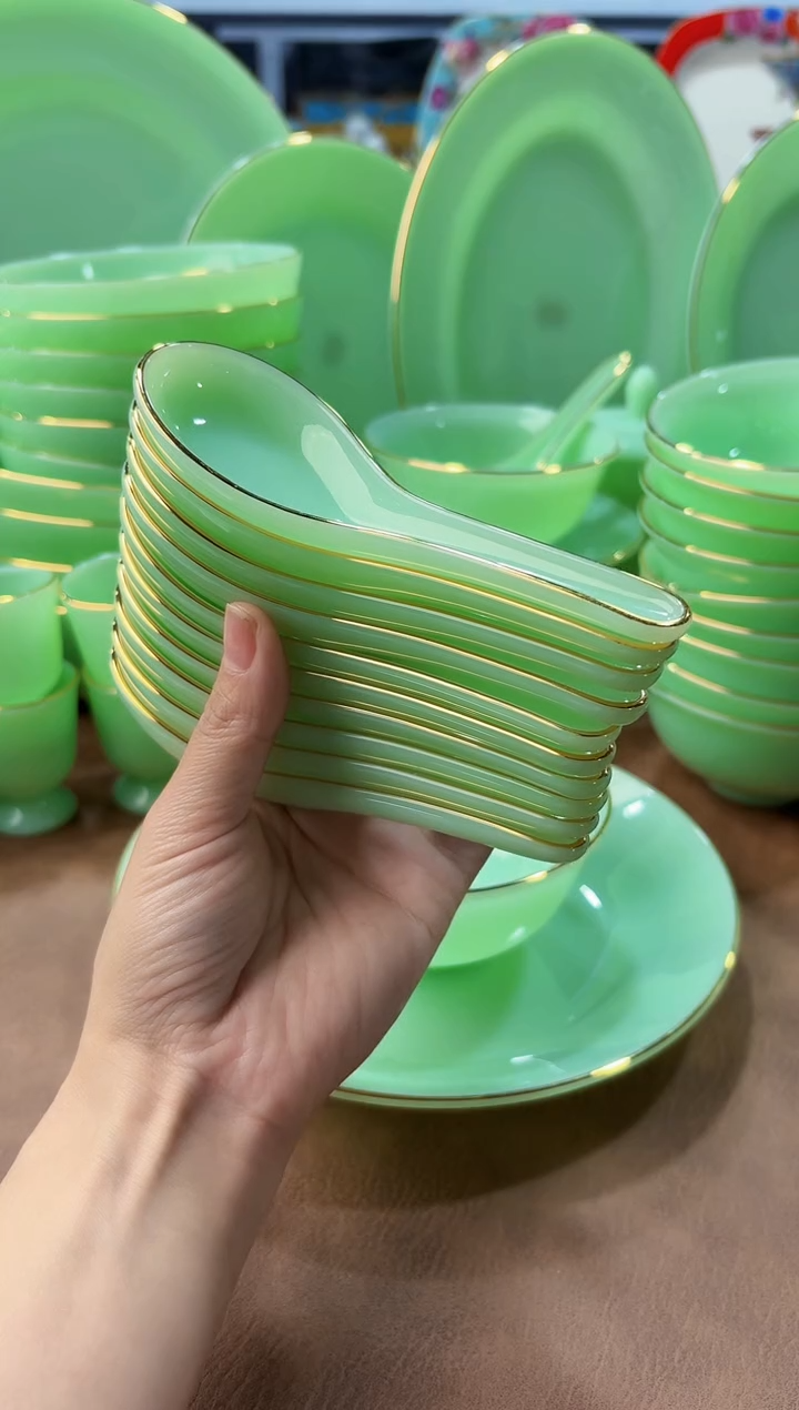 玉瓷勺子10个景德镇餐具