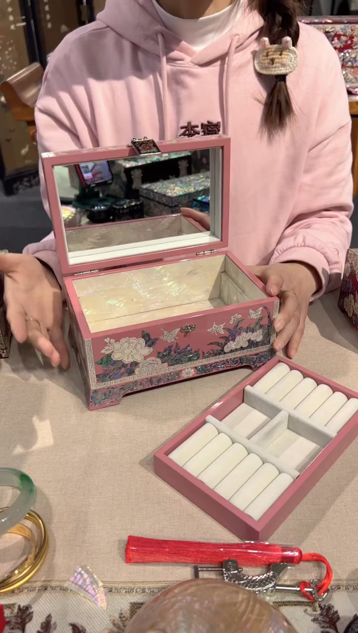 【闪购商品】按扣满贝底弘贝雅螺钿漆器文化馆