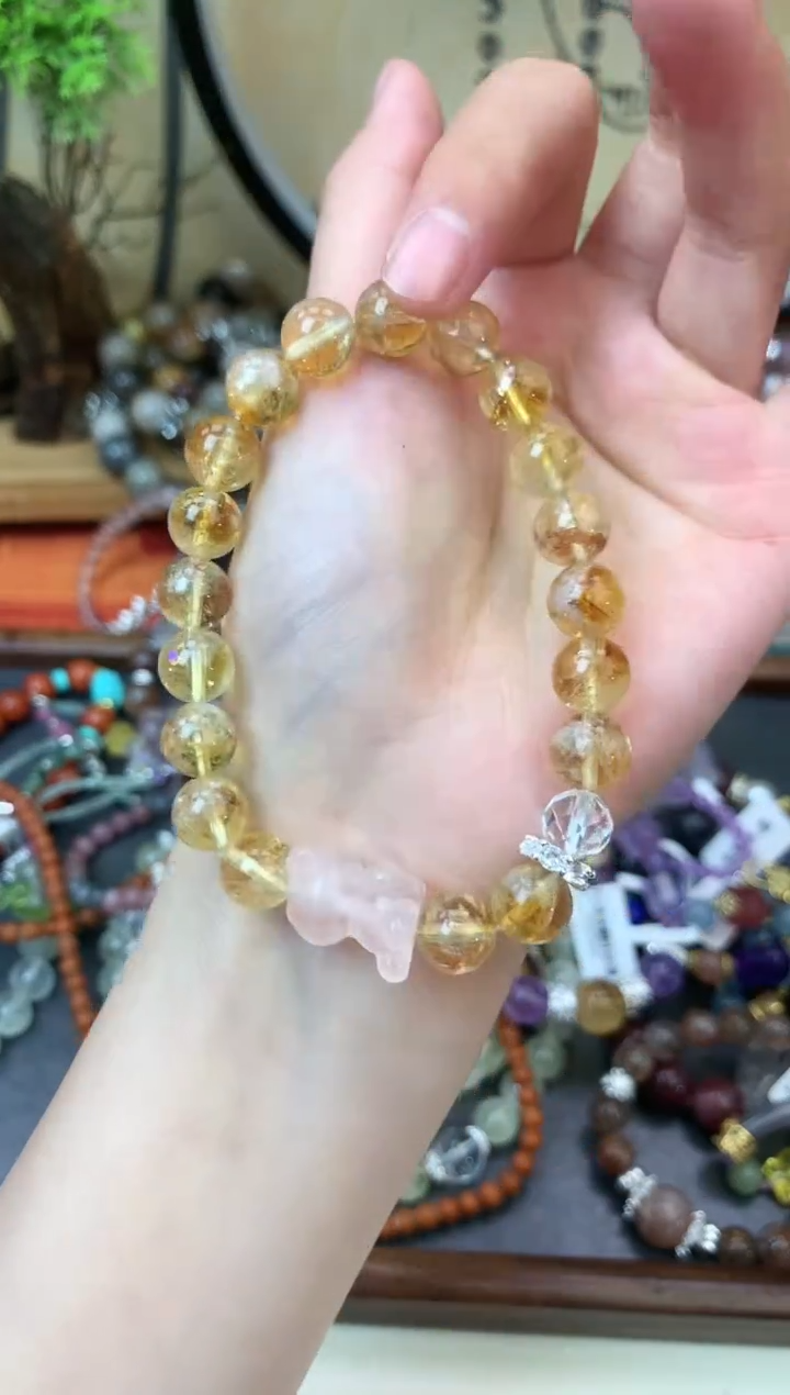 【闪购商品】黄晶手链未镶嵌388手串