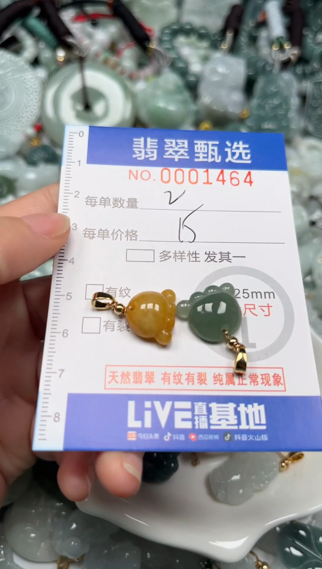 【闪购商品】翡翠颈饰未镶嵌00..1464