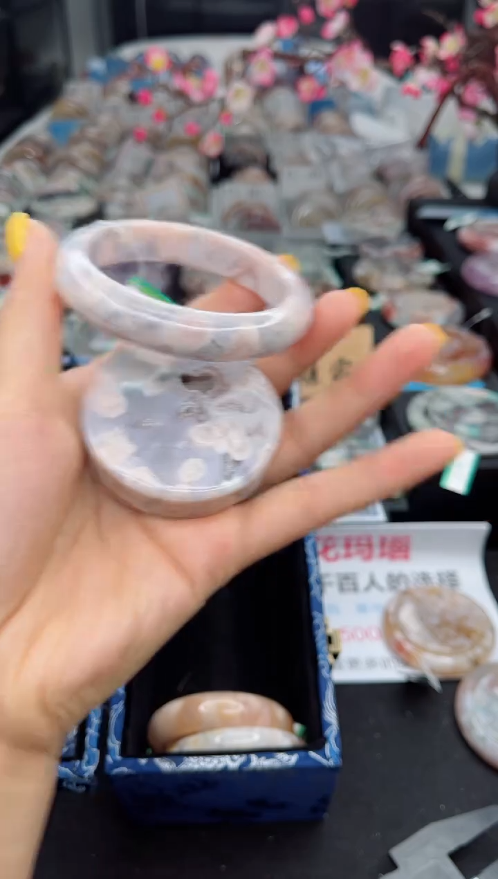 石英质玉未镶嵌手镯55圈口（赠送镯心）1571068