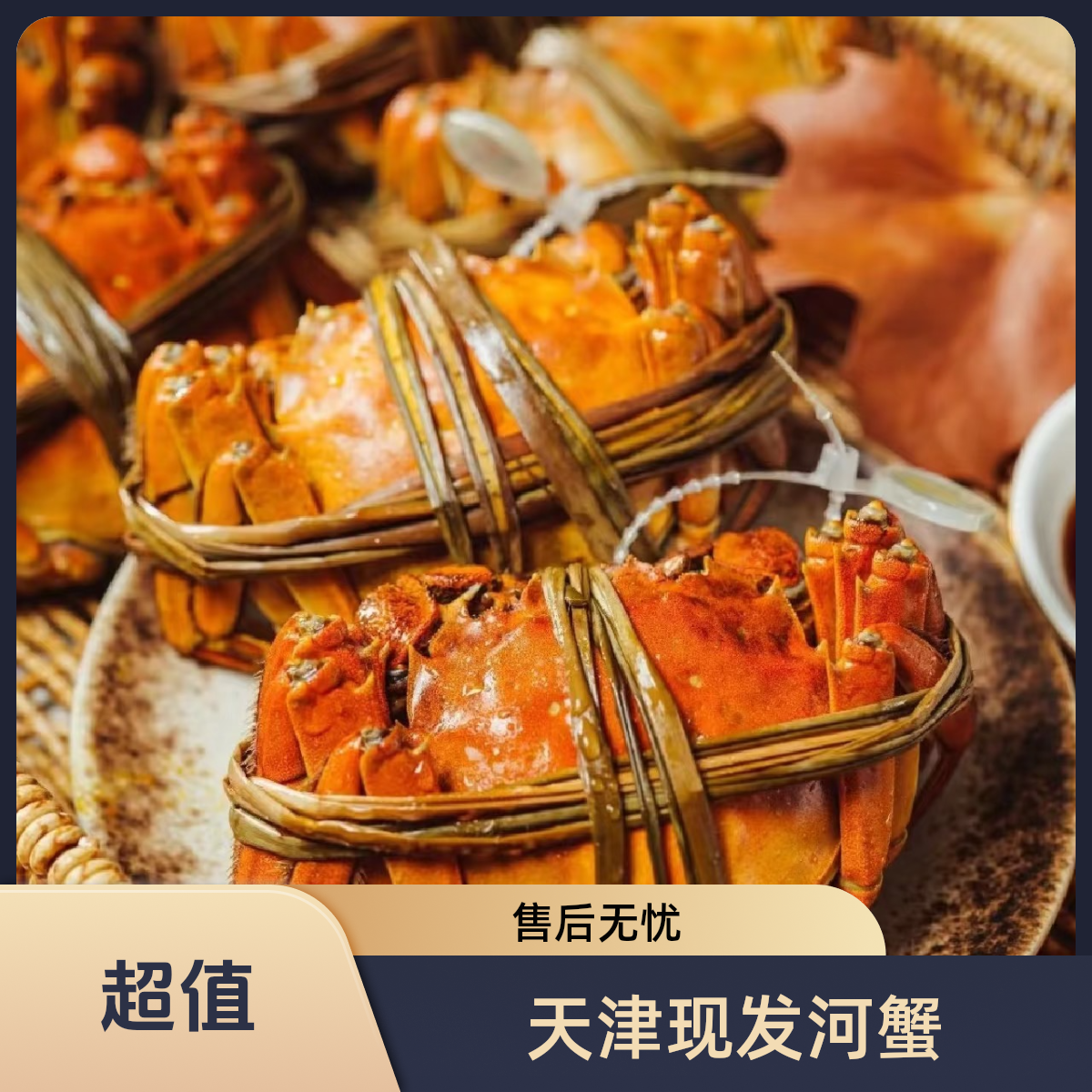 ①【活蟹】【河蟹】天津闪送到家NO1 盘锦河蟹1-2斤1.0-1.2两母1.3-1.6两公蟹8只