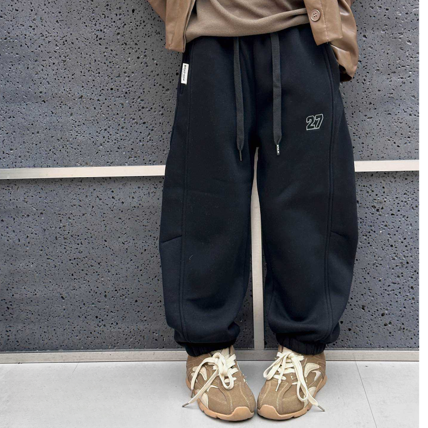 男童冬季休闲裤卫裤冬季加绒加厚中大童2025年新款              