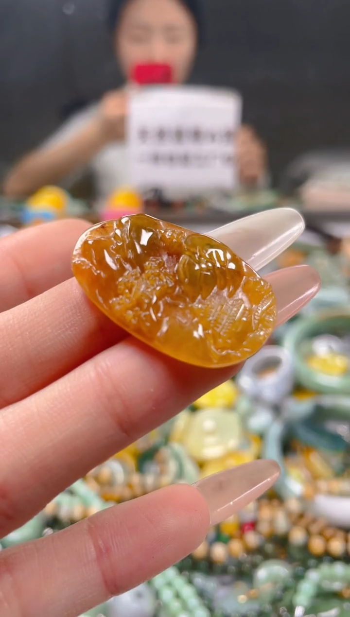 【闪购商品】翡翠颈饰未镶嵌/G/翡翠A货一图一物