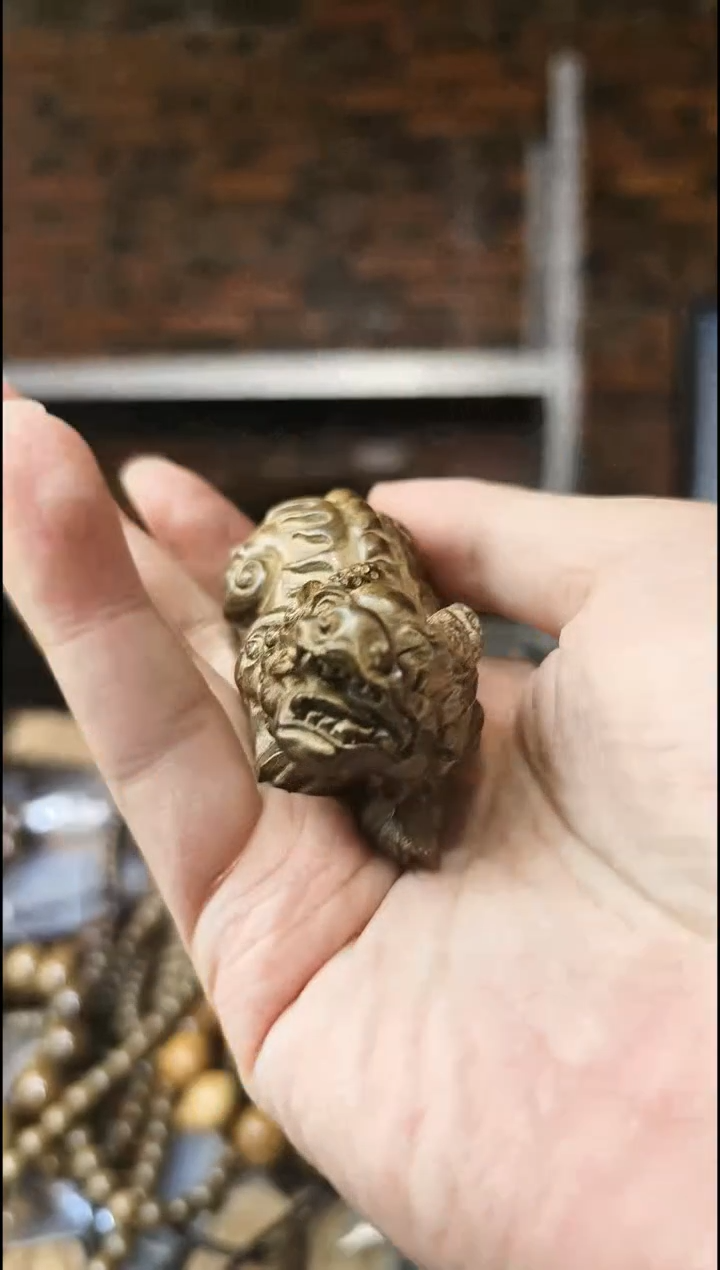 【闪购商品】楠木（金丝楠）把件貔邱