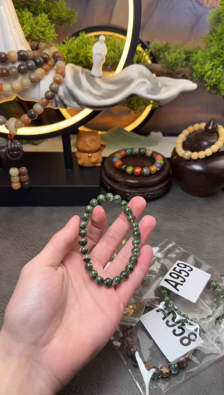 【闪购商品】菩提根/象牙果手串A403 绿菩提幽灵