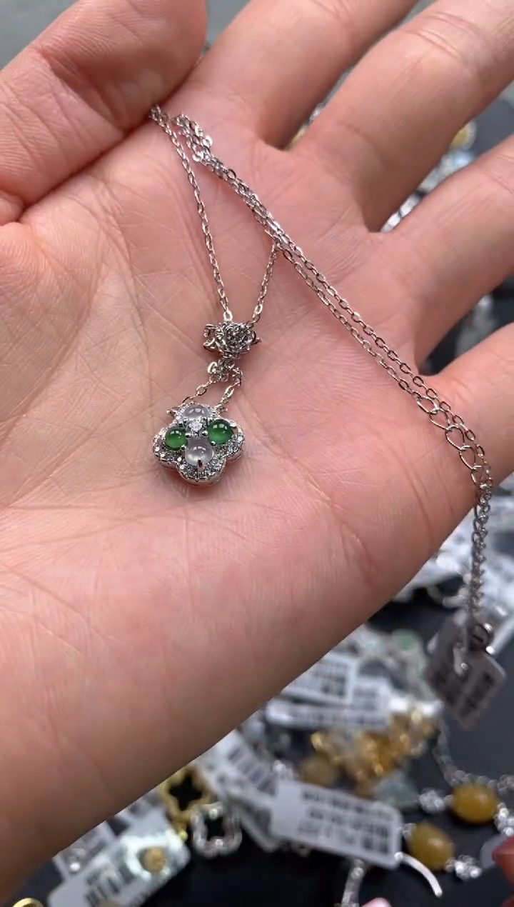 【闪购商品】翡翠戒指银S925镶嵌111111111     7