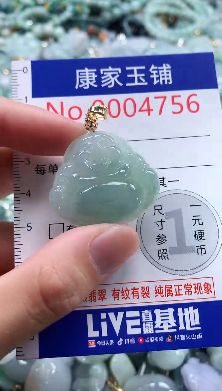 翡翠未镶嵌吊坠(不含链)4756