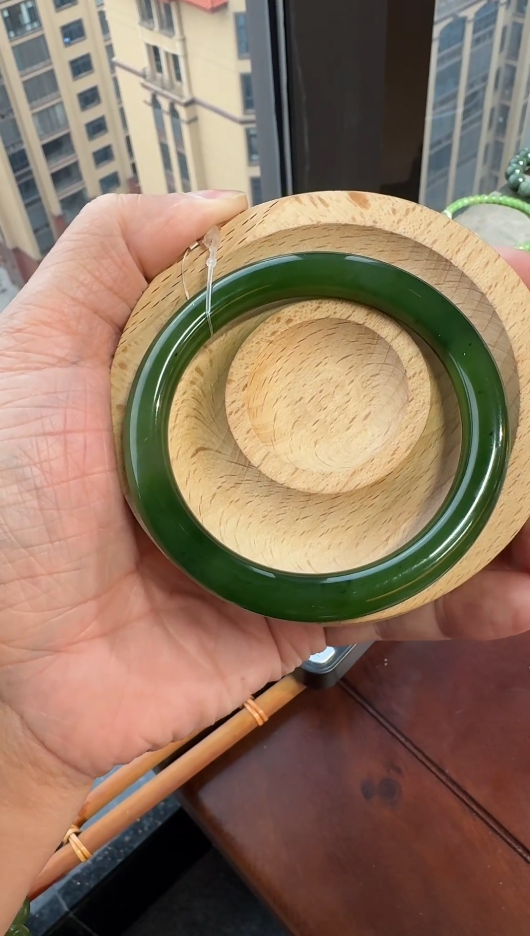 【闪购商品】和田玉手镯未镶嵌俄七号矿手镯拍下备注圈口