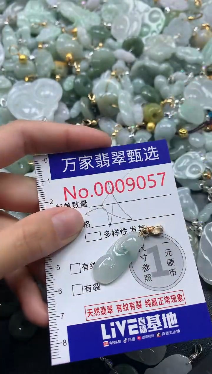 吊坠(不含链)未镶嵌翡翠9057