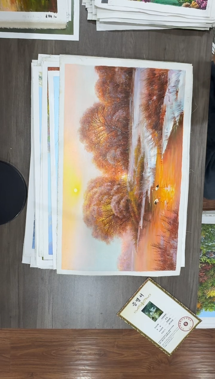 油画【79号】约50*70cm丨朝鲜原创纯手绘孤品油画丨顺丰包邮