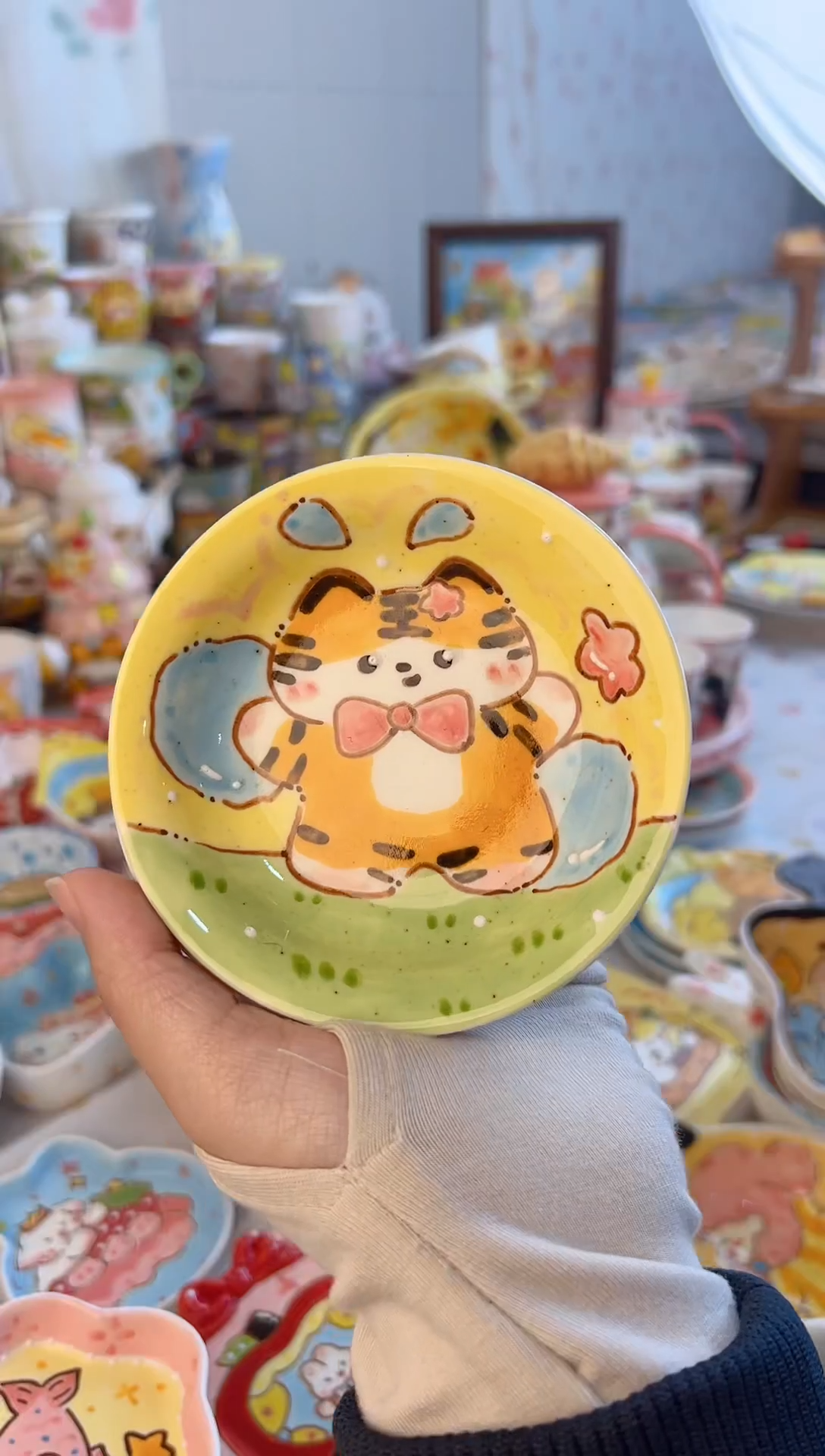 摆件陶景德镇陶瓷手绘