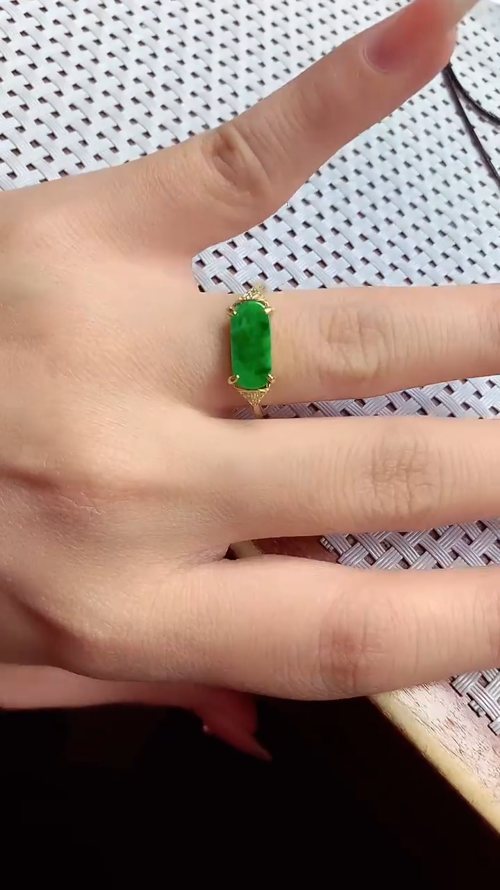 【闪购商品】翡翠戒指银S925镶嵌戒指