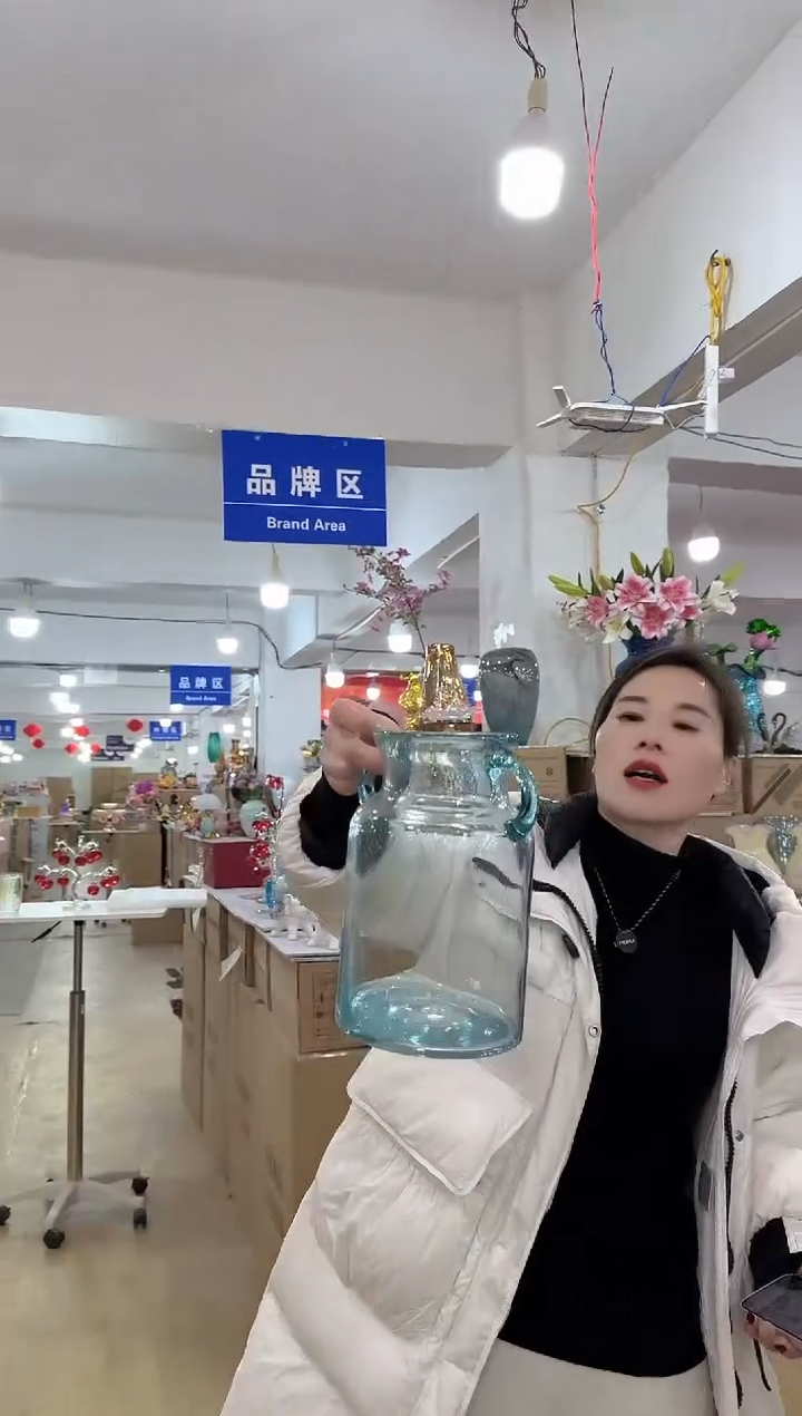 【闪购商品】无铅玻璃美全花器-h-早13